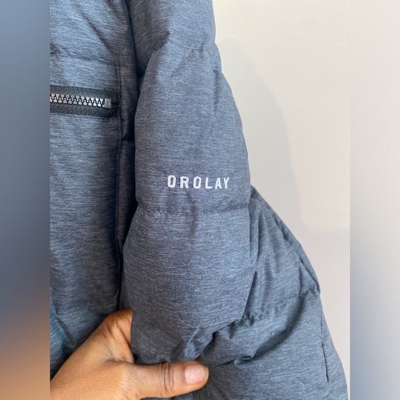 Orolay Women's Quilted Down Filled Mid Length Overcoat Darkgrey SZ XXL - Picture 5 of 10